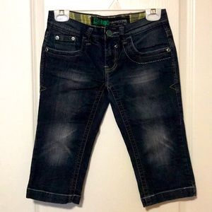 BONGO Knee-length black denim jeans